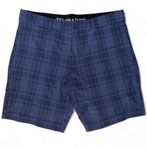 Luke & Dutch Blue Plaid Shorts
